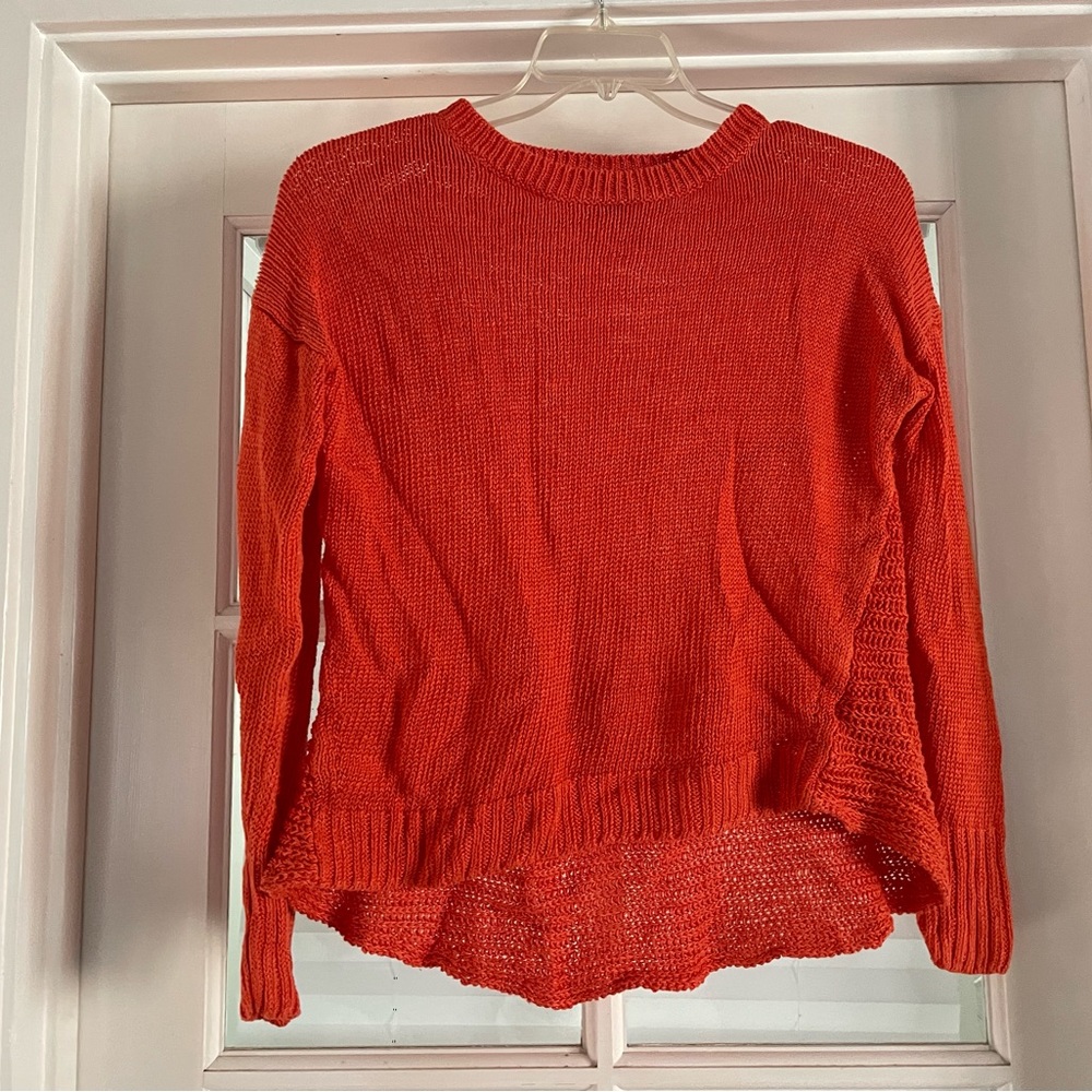J-Crew, Orange Knitted Sweater, Size S